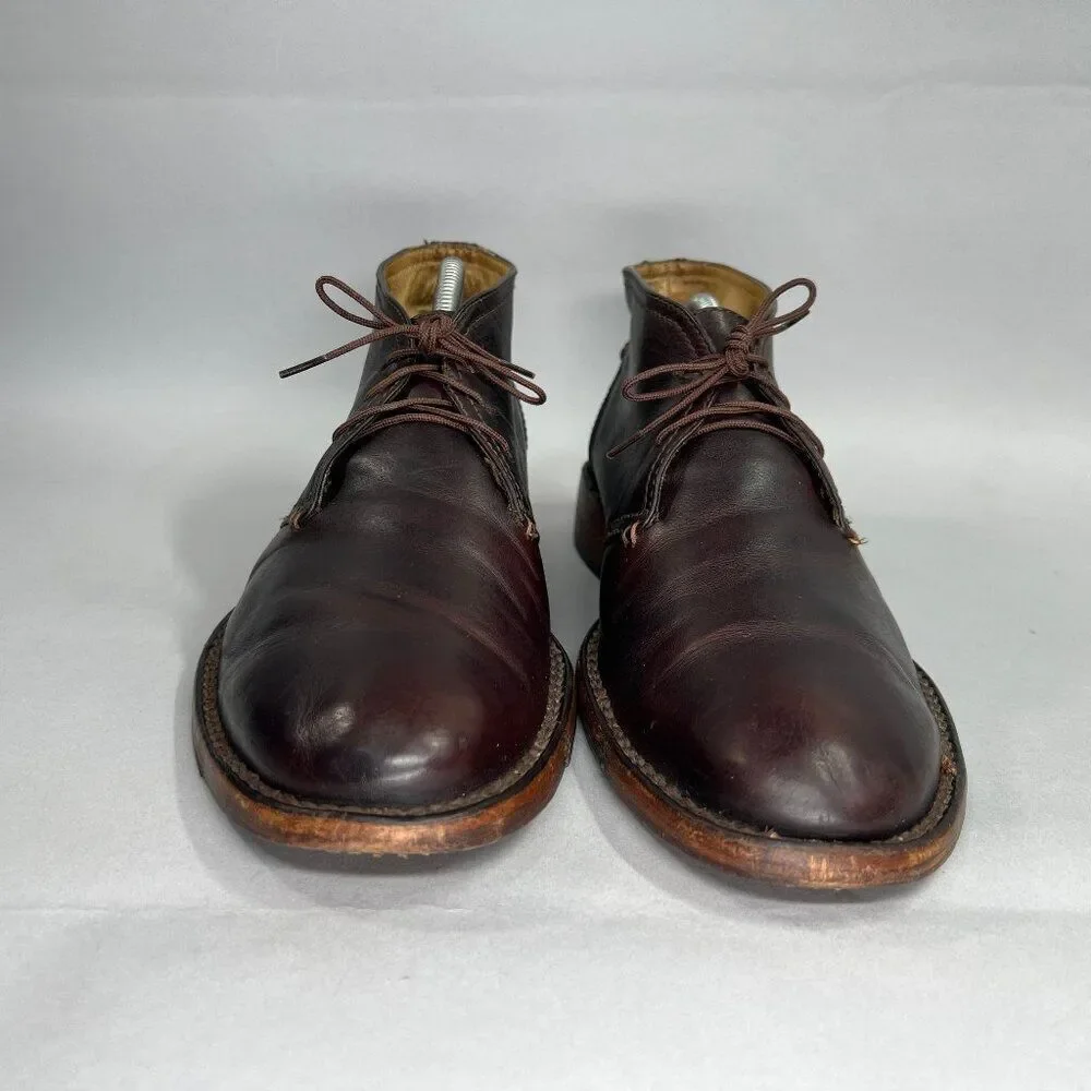 Frye Oliver Boots‎ Men's Size 9D Brown Leather Lace Up Casual Chukka Boots
